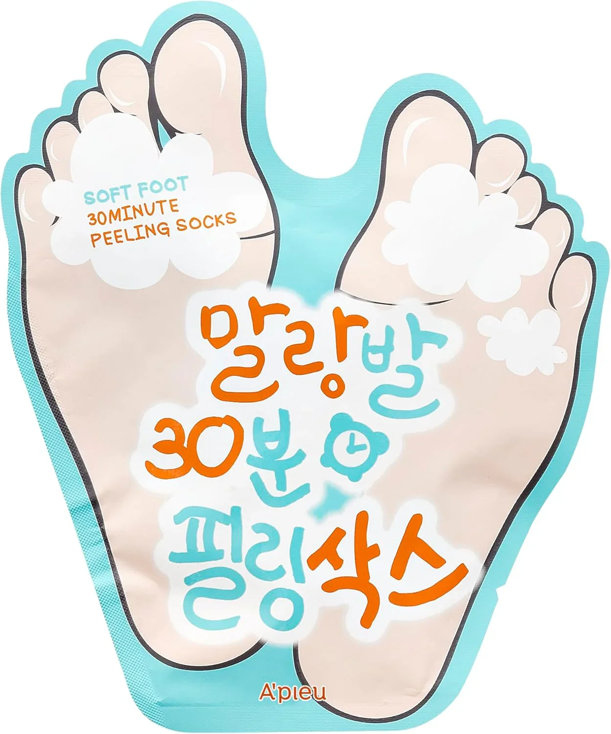Φωτογραφία προϊόντος: A pieu Soft Foot Peeling Socks Απολεπιστική Μάσκα Ποδιών 40ml