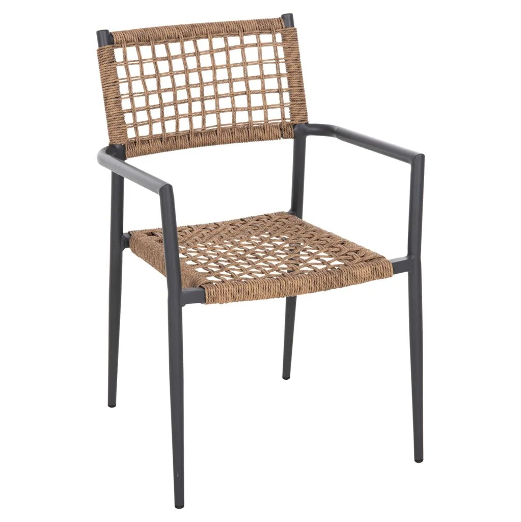 Φωτογραφία προϊόντος: B2BMarkt ΠΟΛΥΘΡΟΝΑ TRILAN HM6044.03 ΑΛΟΥΜΙΝΙΟ ΑΝΘΡΑΚΙ ΜΕ ΣΥΝΘΕΤΙΚΟ RATTAN ΦΥΣΙΚΟ 57x59x85Υεκ.