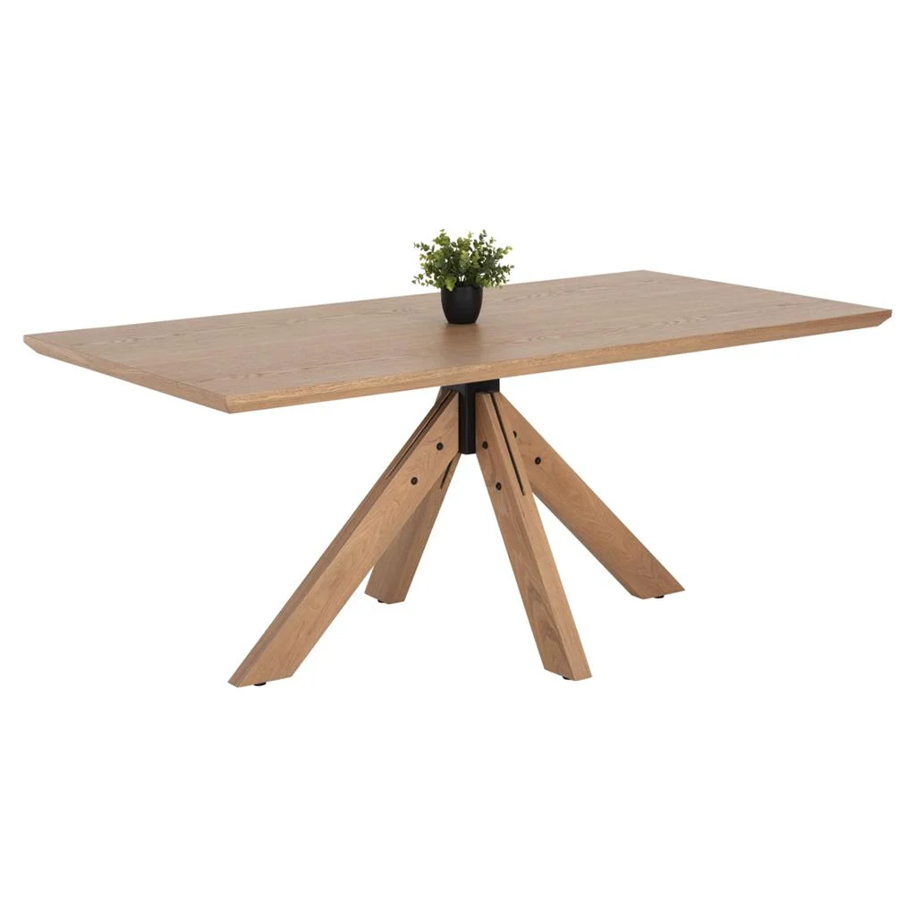 Φωτογραφία προϊόντος: B2BMarkt ΤΡΑΠΕΖΙ PAOLO HM9853 MDF ΜΕ ΚΑΠΛΑΜΑ ΦΡΑΞΙΝΟΥ-ΠΟΔΙΑ RUBBERWOOD-ΦΥΣΙΚΟ 180x90x75Yεκ