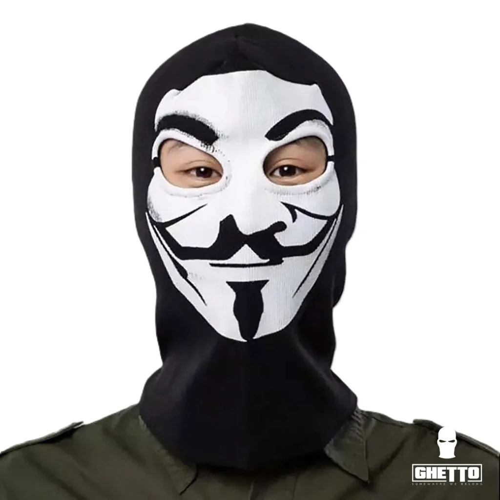 Φωτογραφία προϊόντος: Ghetto Balaclava Ghost V for Vendetta Winter Full Face 2 Hole