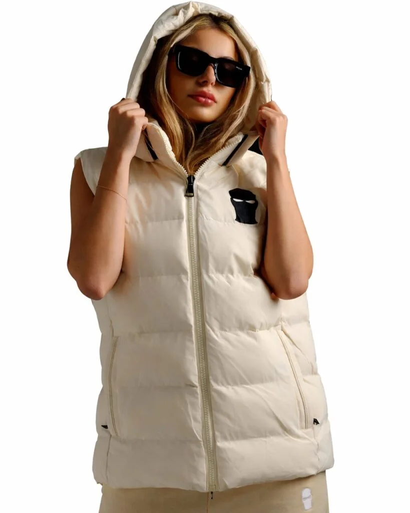 Φωτογραφία προϊόντος: Ghetto Puffer Vest with Off-white Mask Logo | Streetwear Unisex
