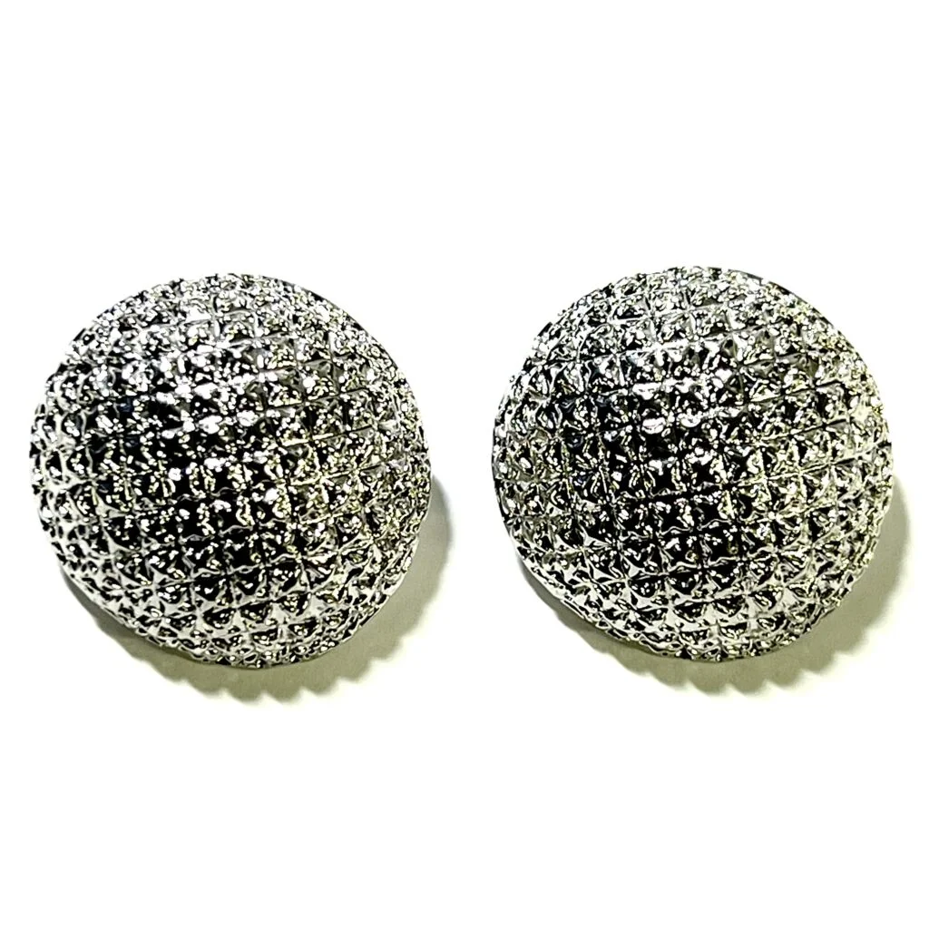 Φωτογραφία προϊόντος: Ghetto Textured Round Earrings | High Shine Geometric Design