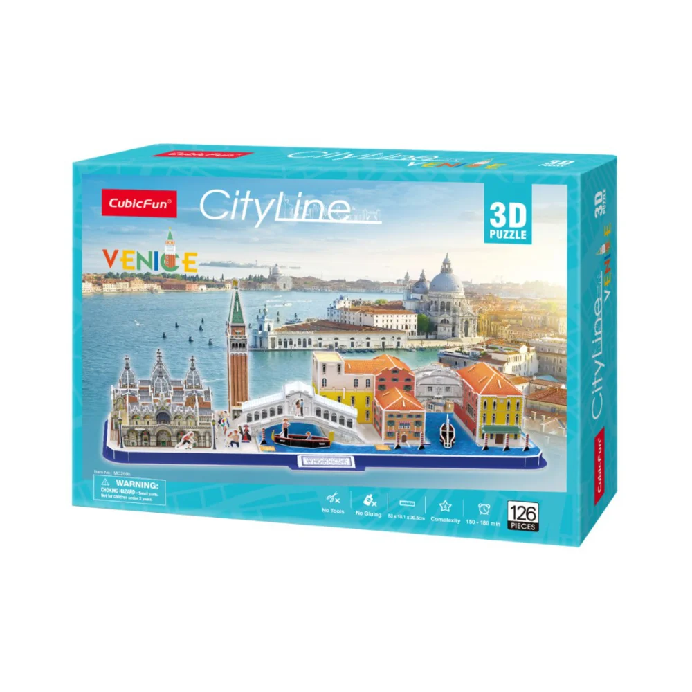 Φωτογραφία προϊόντος: CubicFun 3D Puzzle City Line Venice 126 Pcs MC269h