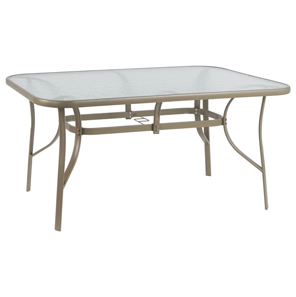 Φωτογραφία προϊόντος: B2BMarkt ΤΡΑΠΕΖΙ BRUNO 150X90Χ72Υεκ. ΜΕΤΑΛΛΙΚΟ ΣΑΜΠΑΝΙ ΜΕ ΓΥΑΛΙΝΗ ΕΠΙΦΑΝΕΙΑ HM5145.04