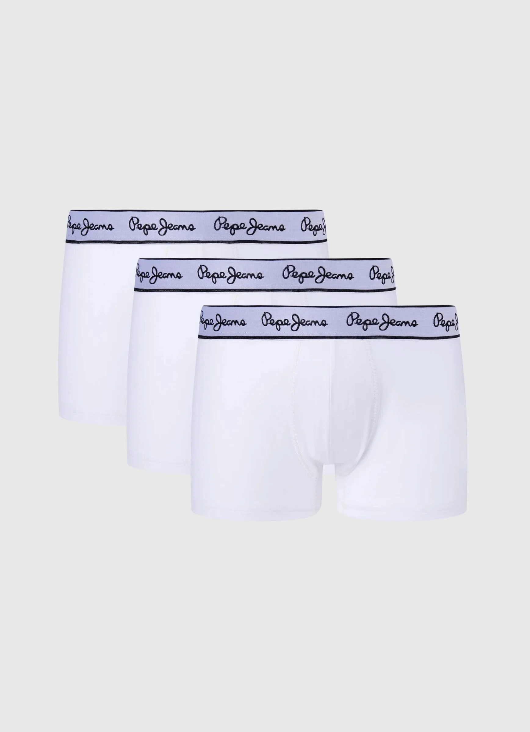 Φωτογραφία προϊόντος: Pepe Jeans 3Pack Strechy Cotton Boxers PMU10975-800 Λευκό