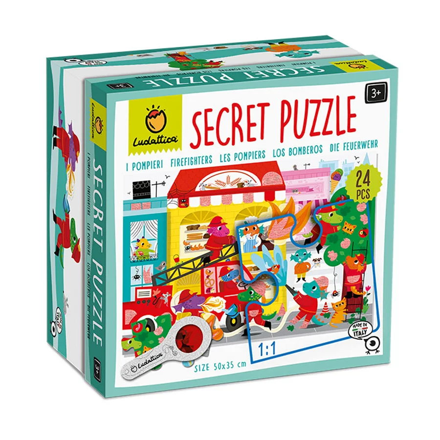 Φωτογραφία προϊόντος: Ludattica Secret Puzzle Ανακαλύπτω τους Πυροσβέστες