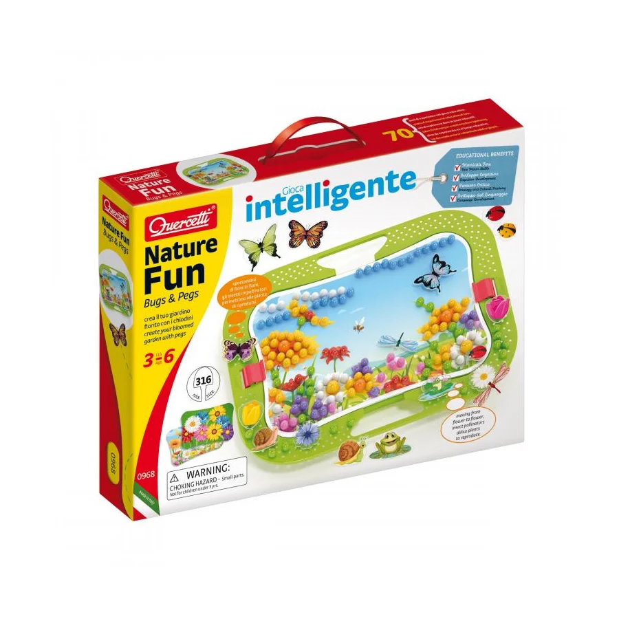 Φωτογραφία προϊόντος: Quercetti Nature Fun Bugs +amp; Pegs (00968)