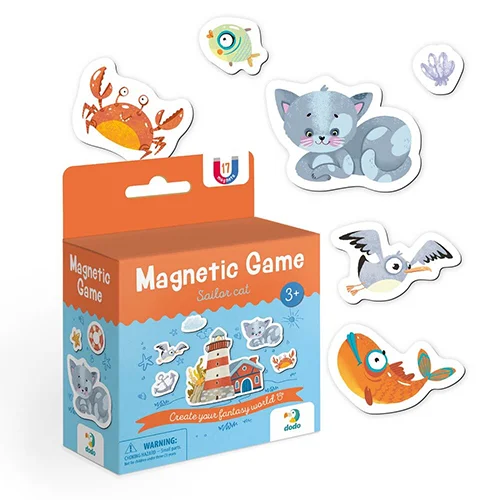 Φωτογραφία προϊόντος: Dodo Toys Μαγνητικό Εκπαιδευτικό Παιχνίδι "Γατούλης Ναύτης" με 17 Μαγνήτες – Magnetic Games Sailor Cat (DO200235)
