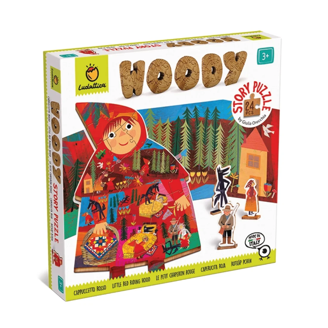 Φωτογραφία προϊόντος: Ludattica Woody Story Puzzle - Little Red Riding Hood - Ξύλινο Παζλ με 3d Φιγούρες Κοκκινοσκουφίτσα