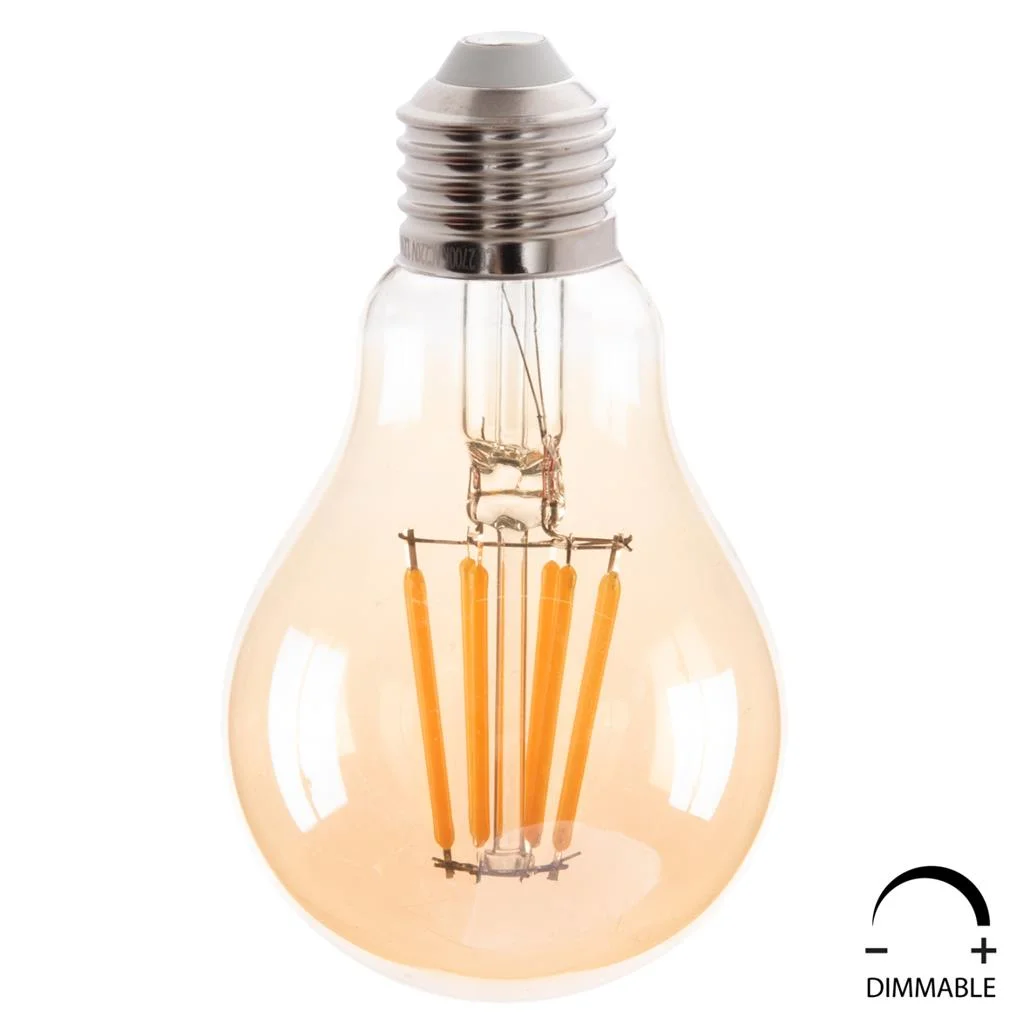 Φωτογραφία προϊόντος: B2BMarkt ΛΑΜΠΤΗΡΑΣ HM4045 LED FILAMENT 8W E27 3000K GOLD DIMMABLE