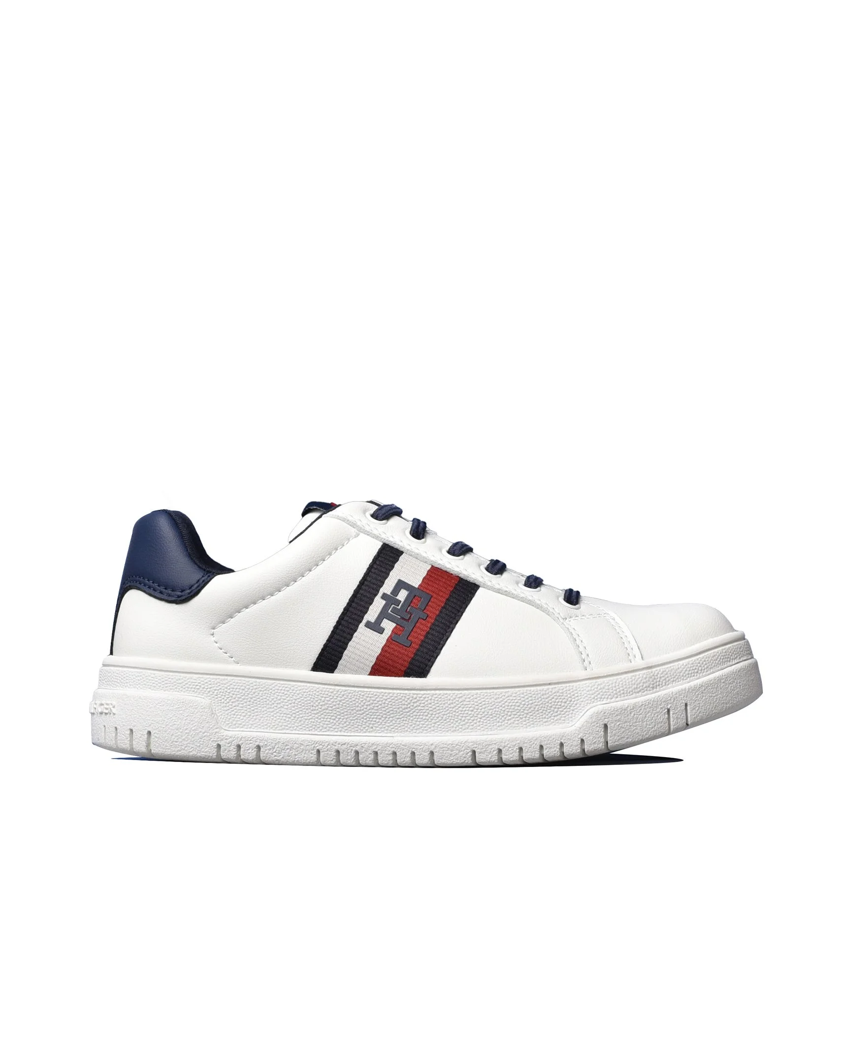 Φωτογραφία προϊόντος: Παιδικά Παπούτσια Tommy Hilfiger Stripes Low Cut Lace-Up T3X9-33120-1355A473 Ασπρο για μεγάλα παιδιά