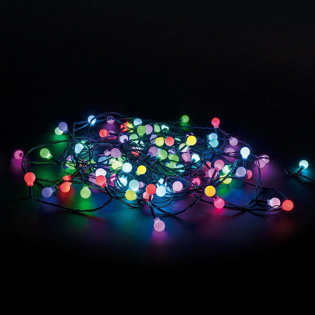 Φωτογραφία προϊόντος: Φωτεινή αλυσίδα με 50 LED πολύχρωμα χρήση εξωτερικού χώρου 6 μ. + 3 μ. καλώδιο Kooper 5913631