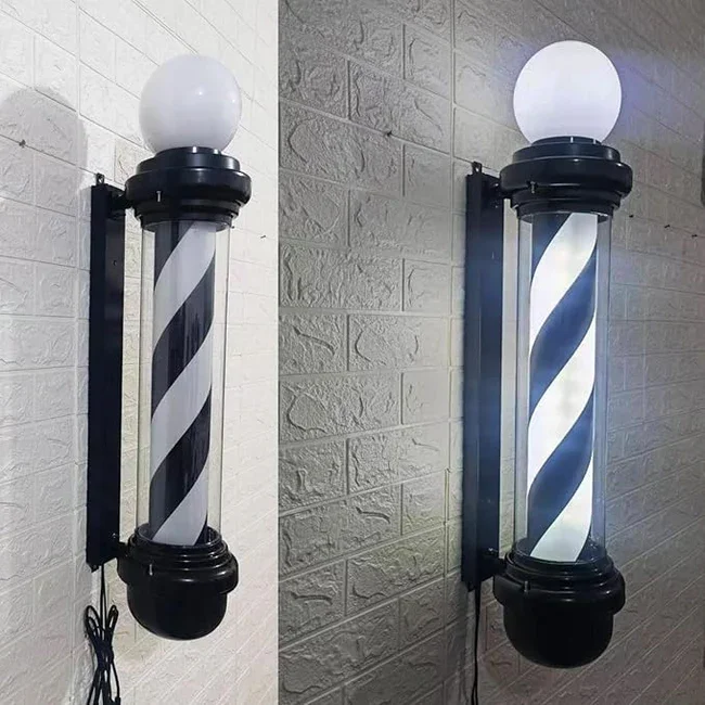 Φωτογραφία προϊόντος: BLACK/WHITE BARBER POLE ΛΑΜΠΑ