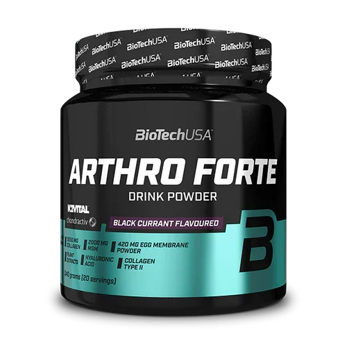 Φωτογραφία προϊόντος: BiotechUSA Biotech USA Arthro Forte Drink Powder Συμπλήρωμα για την Υγεία Αρθρώσεων & Οστών 340gr Black Currant