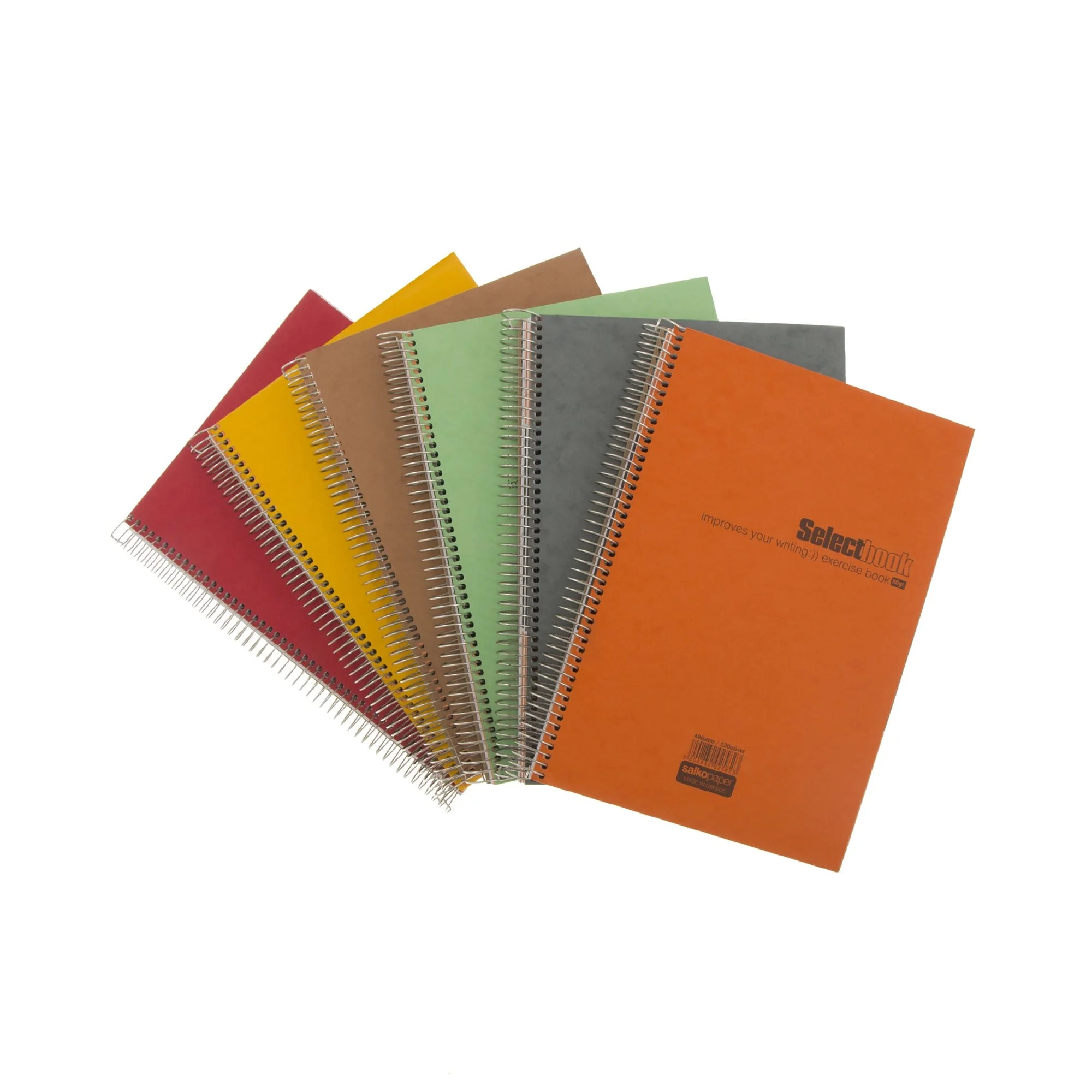 Φωτογραφία προϊόντος: OEM Τετράδιο σπιράλ Salko Paper Select Book 18x24 εκ. (Β5), 4 θεμάτων, ριγέ 80g/m2 120 φύλλα 1 τεμ.