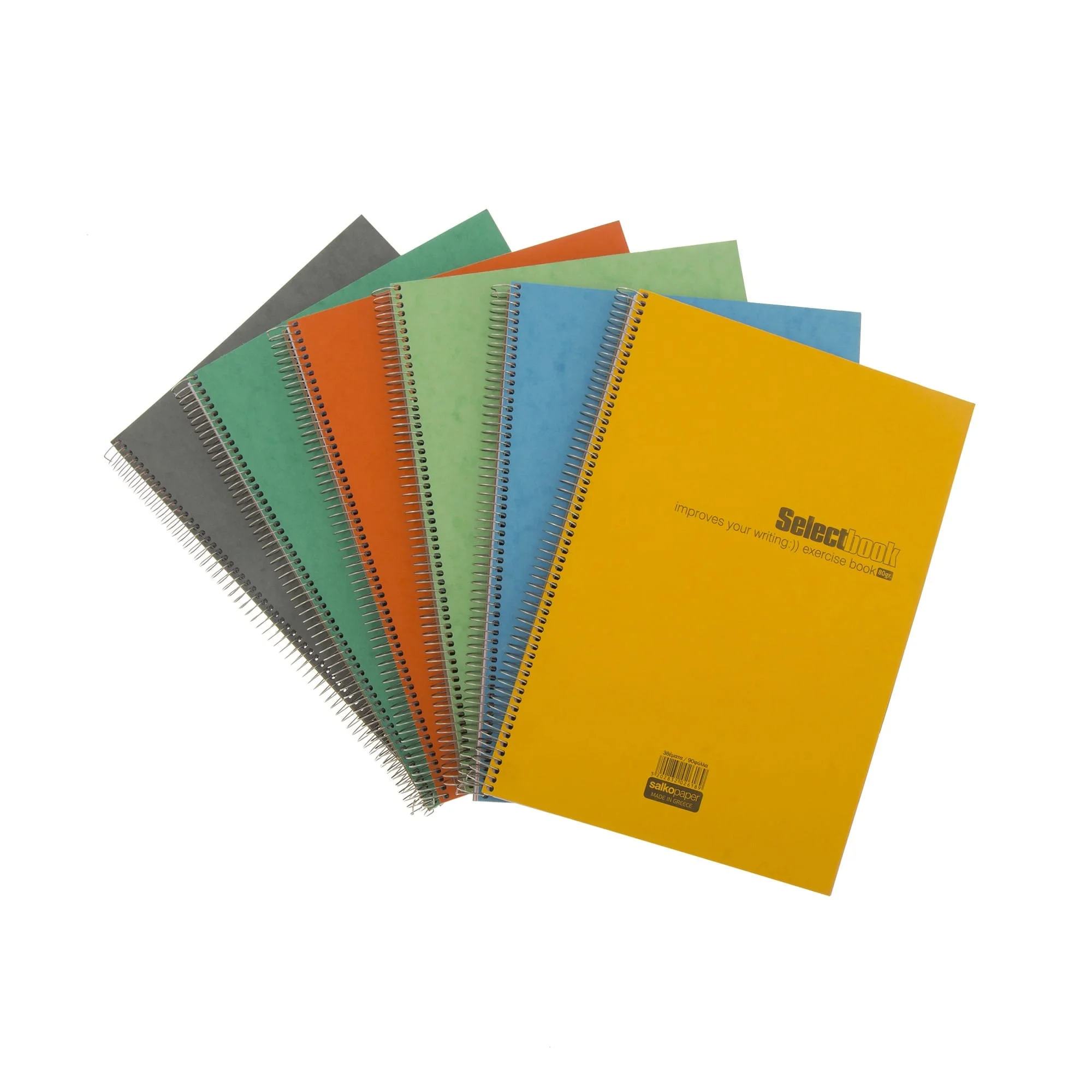Φωτογραφία προϊόντος: OEM Τετράδιο σπιράλ Salko Paper Select Book 21,5x29 εκ. (Α4), 3 θεμάτων, ριγέ 80g/m2 90 φύλλα 1 τεμ.
