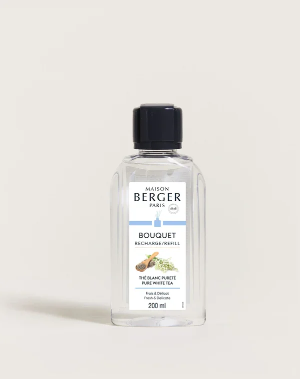Φωτογραφία προϊόντος: Maison Berger Paris Μaison Berger Paris Bouquet Refill Pure White Tea Υγρό Αναπλήρωσης Λευκό Τσάι για Δοχείο Αρωματισμού Χώρου 200ml