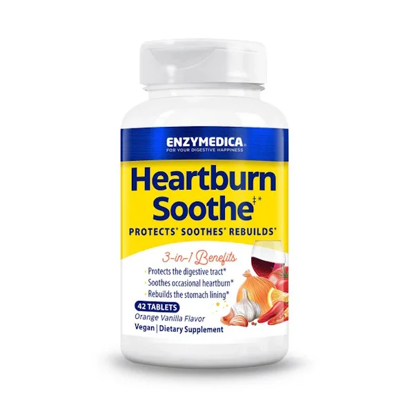 Φωτογραφία προϊόντος: Heartburn Soothe x 42 chewable tabs - Enzymedica