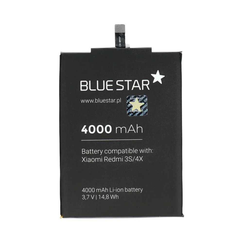 Φωτογραφία προϊόντος: Battery for Xiaomi Redmi 3/3S/3X/4X (BM47) 4000 mAh Li-Ion Blue Star 5901737880956