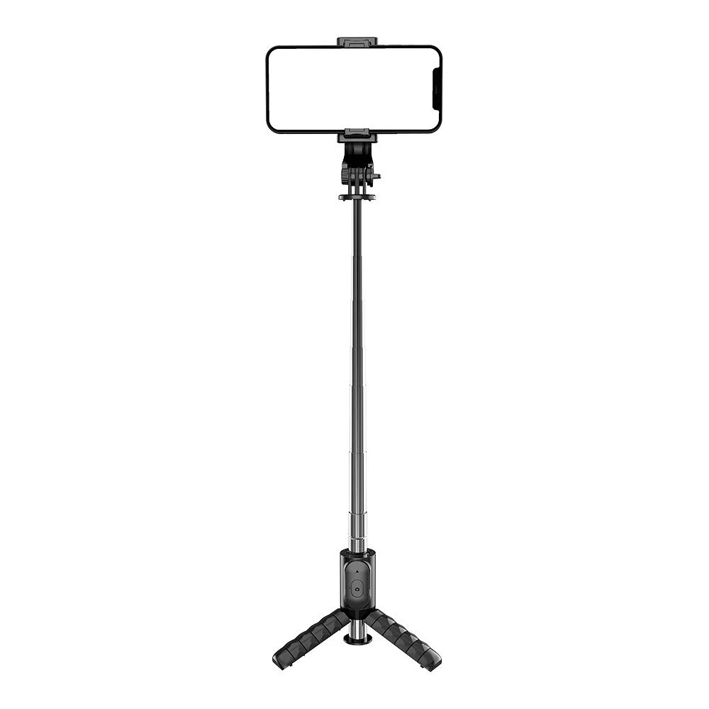 Φωτογραφία προϊόντος: Combo selfie stick with tripod and remote control bluetooth black Q11 / TR19