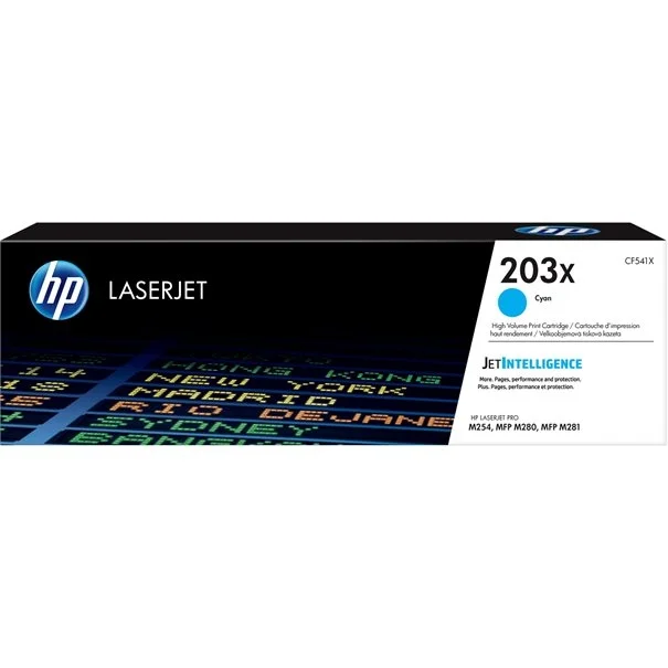 Φωτογραφία προϊόντος: Toner HP Laser 203X Cyan CF541X hohe Reichweite