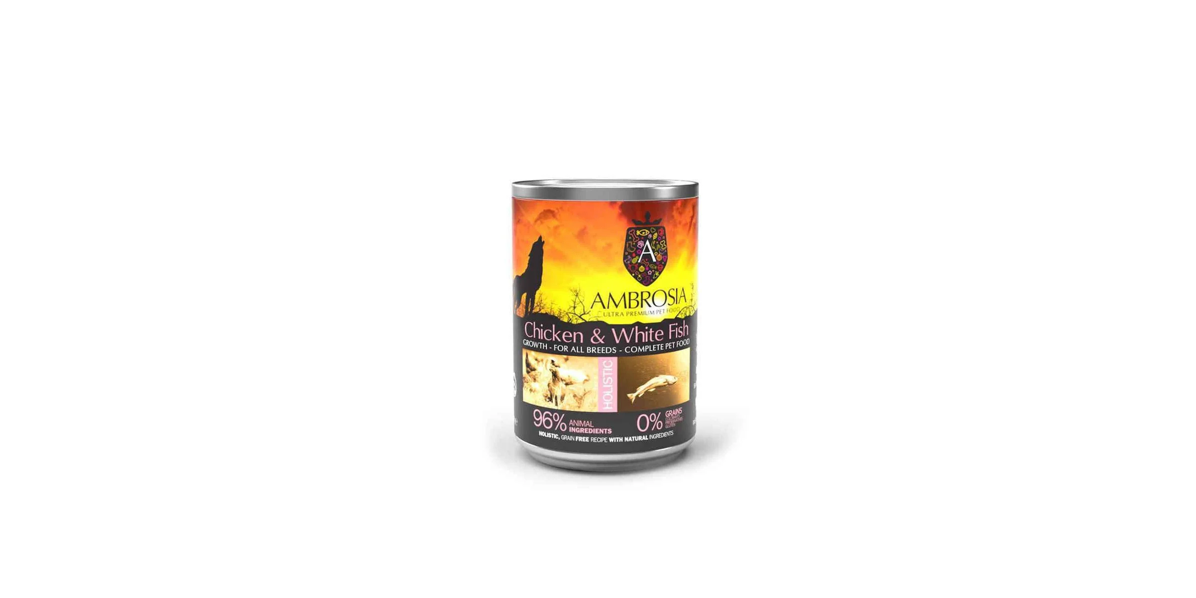 Φωτογραφία προϊόντος: AMBROSIA GRAIN FREE PUPPY CHICKEN + WHITE FISH 400gr