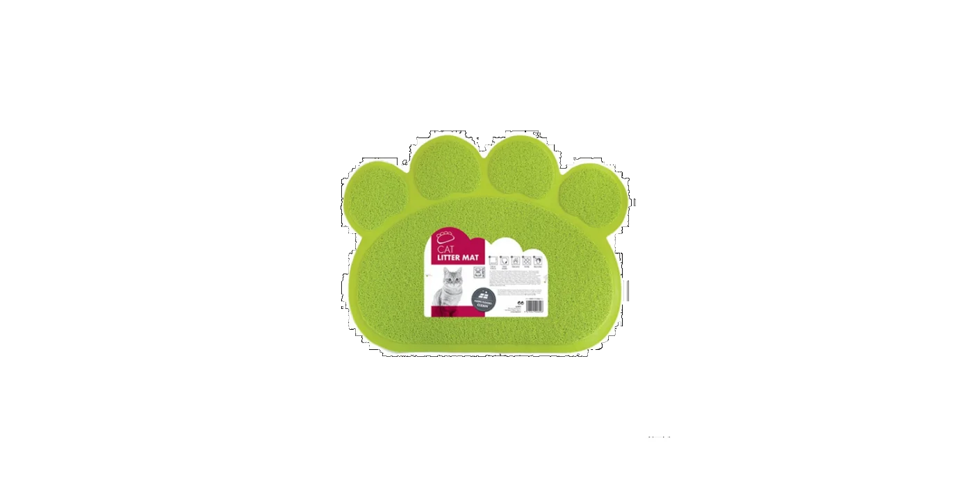 Φωτογραφία προϊόντος: M Pets Litter Mat Χαλάκι Τουαλέτας Γάτας Πατούσα Πράσινο 60x45cm