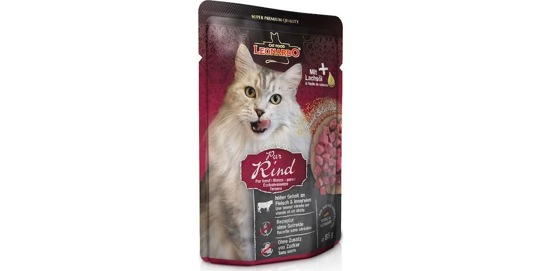 Φωτογραφία προϊόντος: Leonardo Pouch Wet Food for Adult Cats in Pouches with Beef Grain-Free 85gr