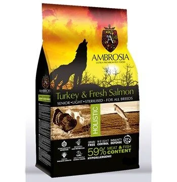 Φωτογραφία προϊόντος: AMBROSIA SENIOR LIGHT STERILIZED TURKEY + SALMON