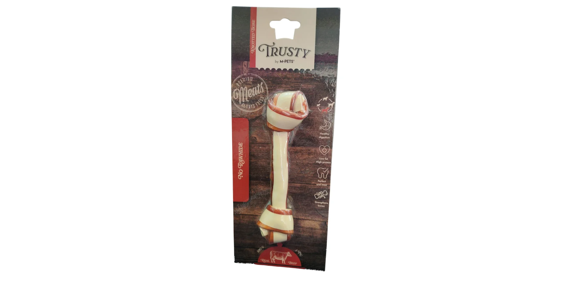 Φωτογραφία προϊόντος: TRUSTY BY M-PETS KNOTTED BONE 100GR 1 PC BEEF
