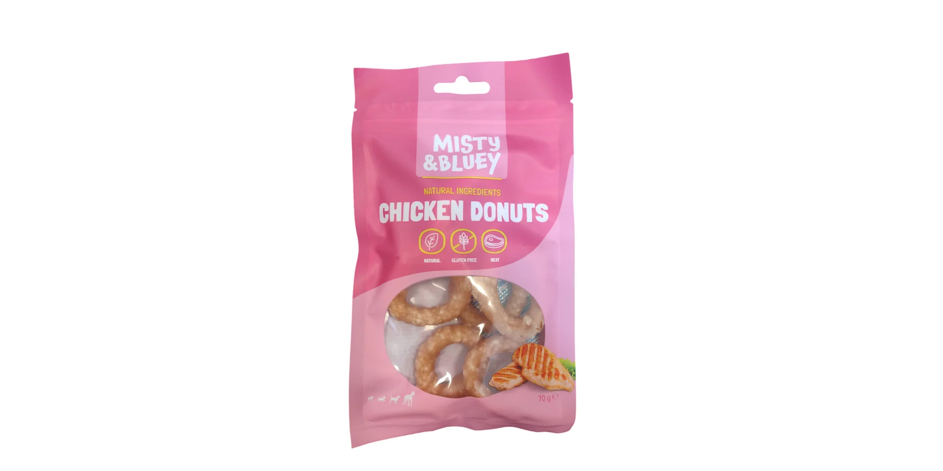 Φωτογραφία προϊόντος: Misty + Bluey Chicken Donuts 70gr