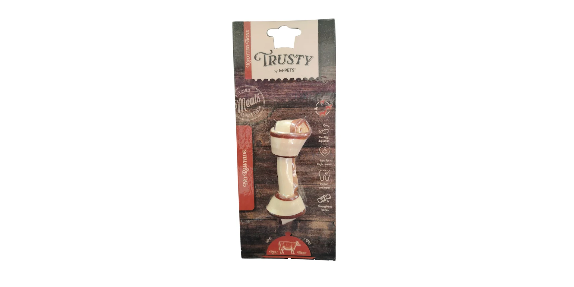 Φωτογραφία προϊόντος: TRUSTY BY M-PETS KNOTTED BONE 50GR 1 PC BEEF
