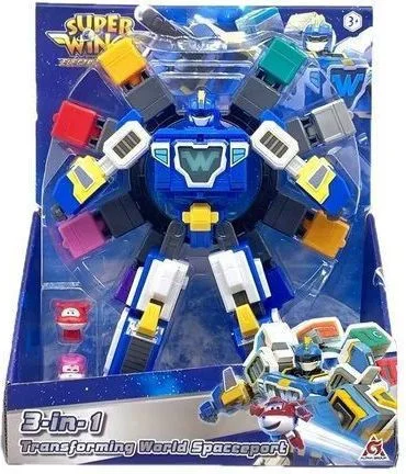 Φωτογραφία προϊόντος: Super Wings Electric Heroes Transforming World Spaceport 3 Ετών