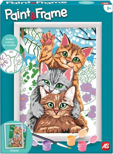 Φωτογραφία προϊόντος: Ζωγραφική Paint +#038; Frame Funny Kitties για Παιδιά 9+ Ετών