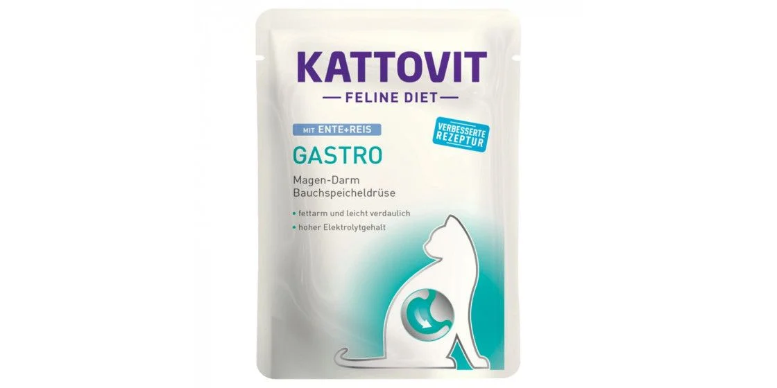 Φωτογραφία προϊόντος: Υγρή Τροφή Γάτας Kattovit Feline Diet Gastro Duck + Rice σε Φακελάκι 85