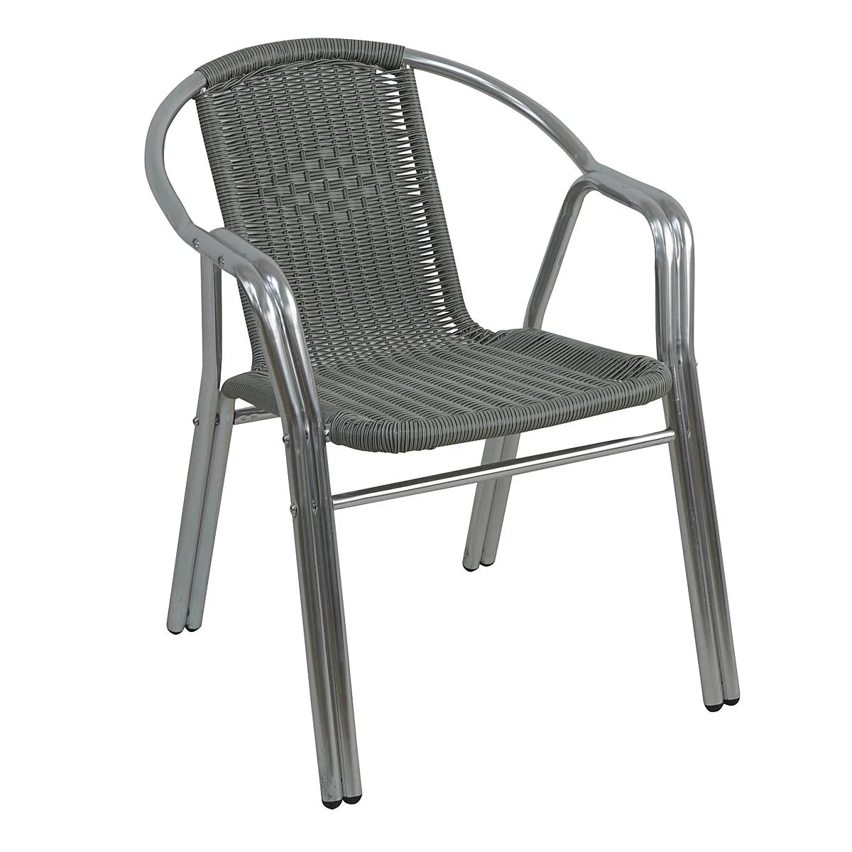 Φωτογραφία προϊόντος: Woodwell Πολυθρόνα Κήπου POLO-II Silver/Γκρι Αλουμίνιο/Wicker 59x63x75cm