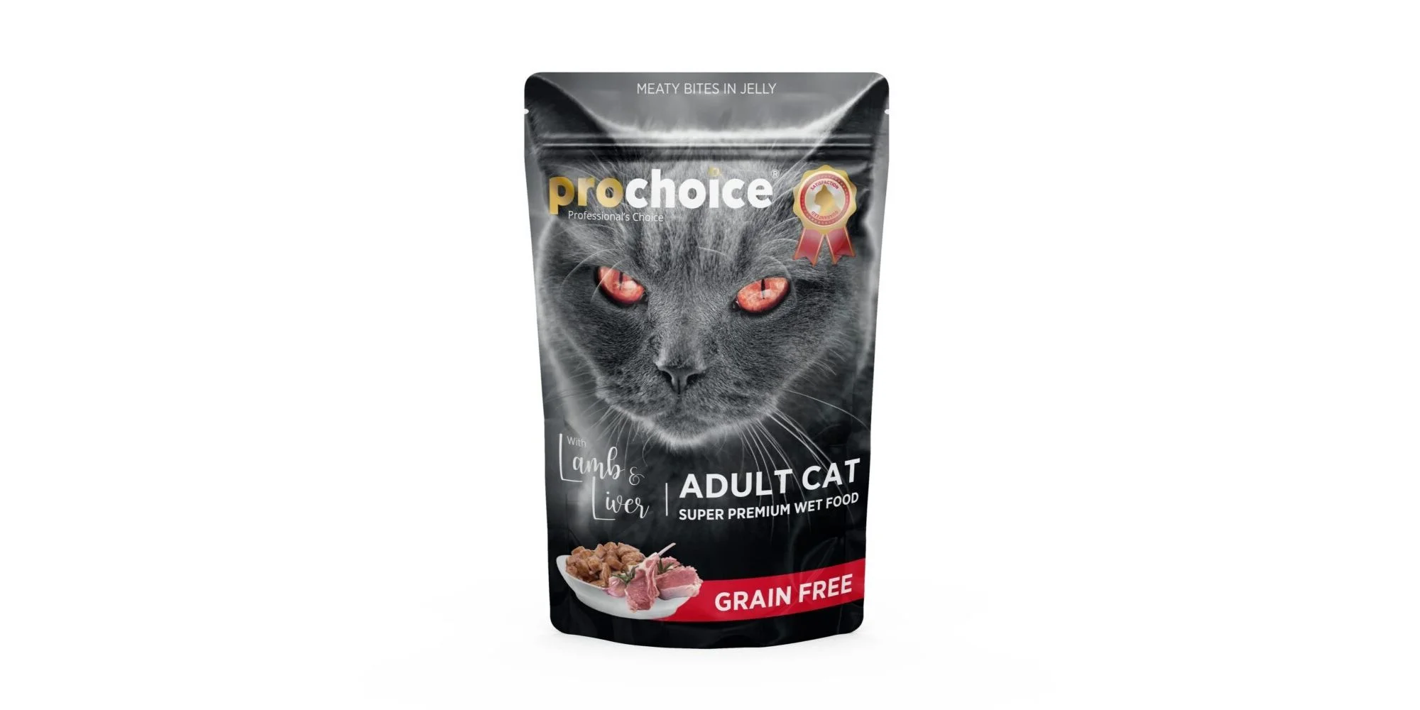 Φωτογραφία προϊόντος: Prochoice Cat Grain Free Adult Pouch Αρνί + Συκώτι 85γρ