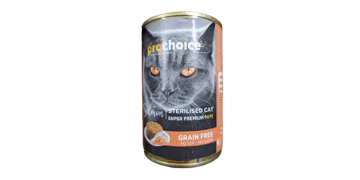 Φωτογραφία προϊόντος: PROCHOICE PATE ADULT STERILISED SALMON GRAIN FREE 400GR