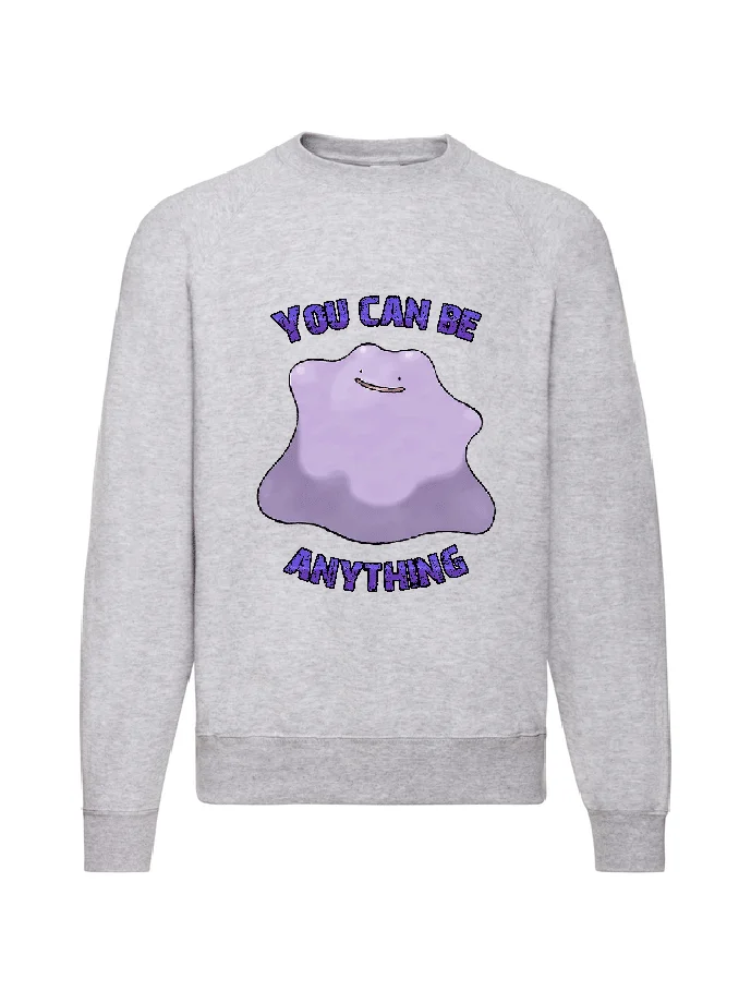 Φωτογραφία προϊόντος: Φούτερ Sweatshirt sweater Pokemon Ditto Original Fruit of the loom 80% βαμβάκι άριστης ποιότητας
