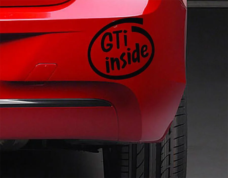 Φωτογραφία προϊόντος: Αυτοκόλλητο GTI inside