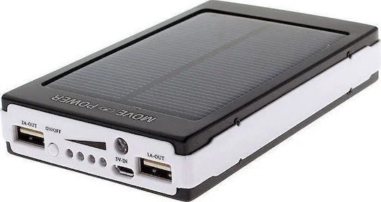 Φωτογραφία προϊόντος: ES30000 Ηλιακό Power Bank 30000mAh με 2 Θύρες USB-A Μαύρο
