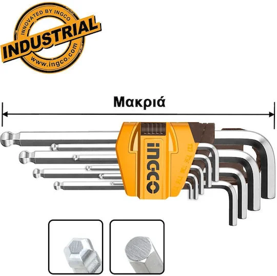 Φωτογραφία προϊόντος: Σετ Allen 1.5-10mm HHK12091 9τμχ