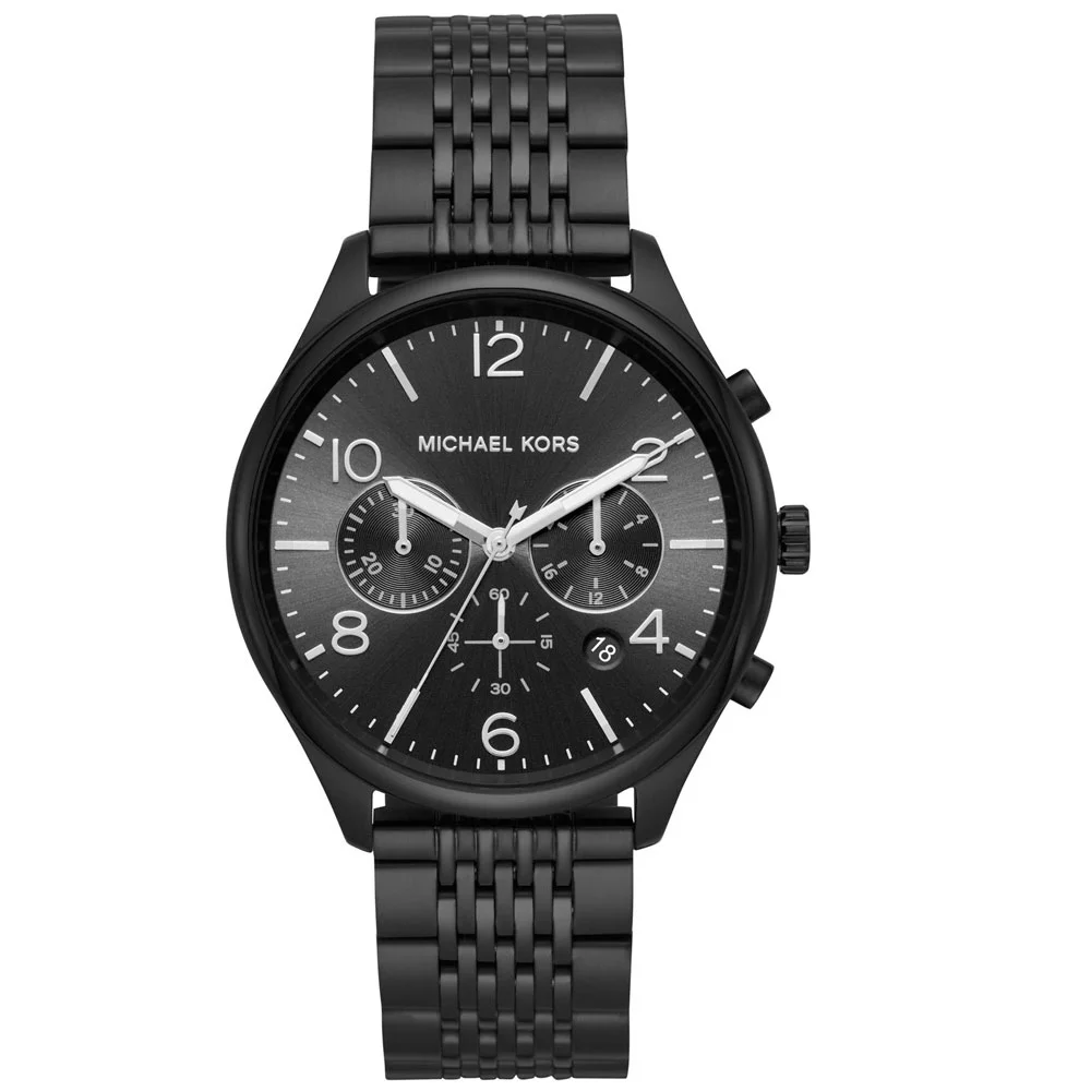 Φωτογραφία προϊόντος: MICHAEL KORS Merrick Black Stainless Steel Bracelet MK8640