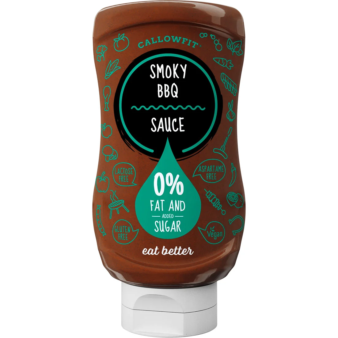 Φωτογραφία προϊόντος: Smokey BBQ Sauce χωρίς ζάχαρη Callowfit 300ml