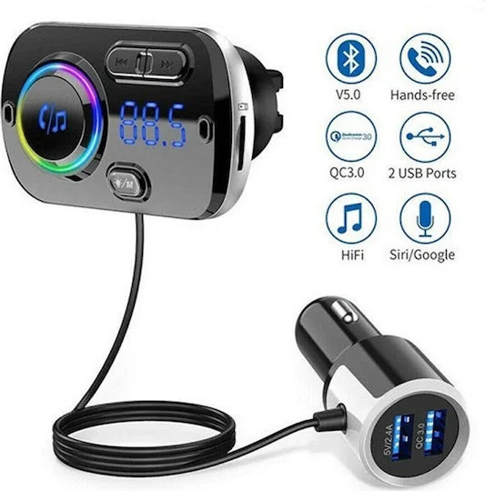 Φωτογραφία προϊόντος: FM Transmitter Αυτοκινήτου με Bluetooth / USB BC39BQ