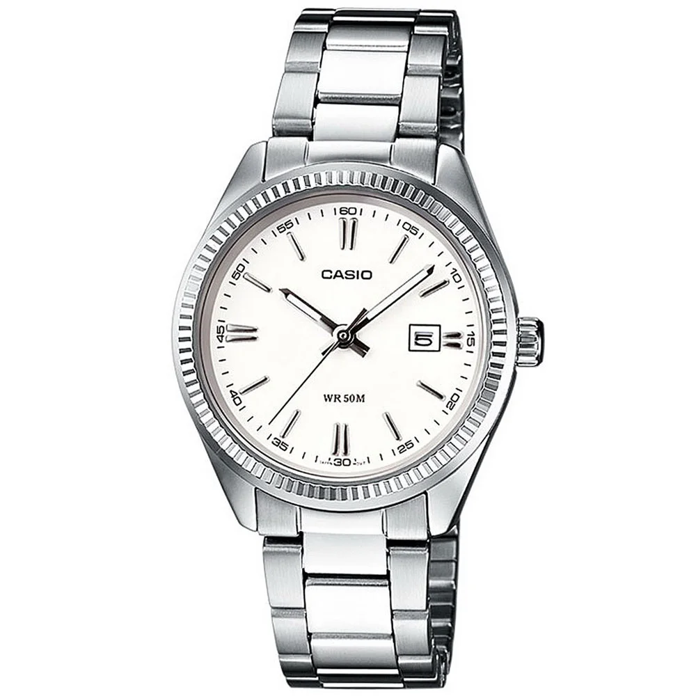 Φωτογραφία προϊόντος: CASIO Collection Stainless Steel Bracelet White Dial LTP-1302PD-7A1VEF