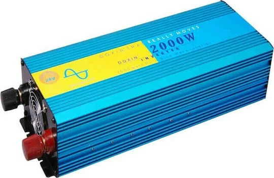 Φωτογραφία προϊόντος: DX2000PC Inverter Αυτοκινήτου Καθαρού Ημιτόνου 2000W για Μετατροπή 12V DC σε 220V AC