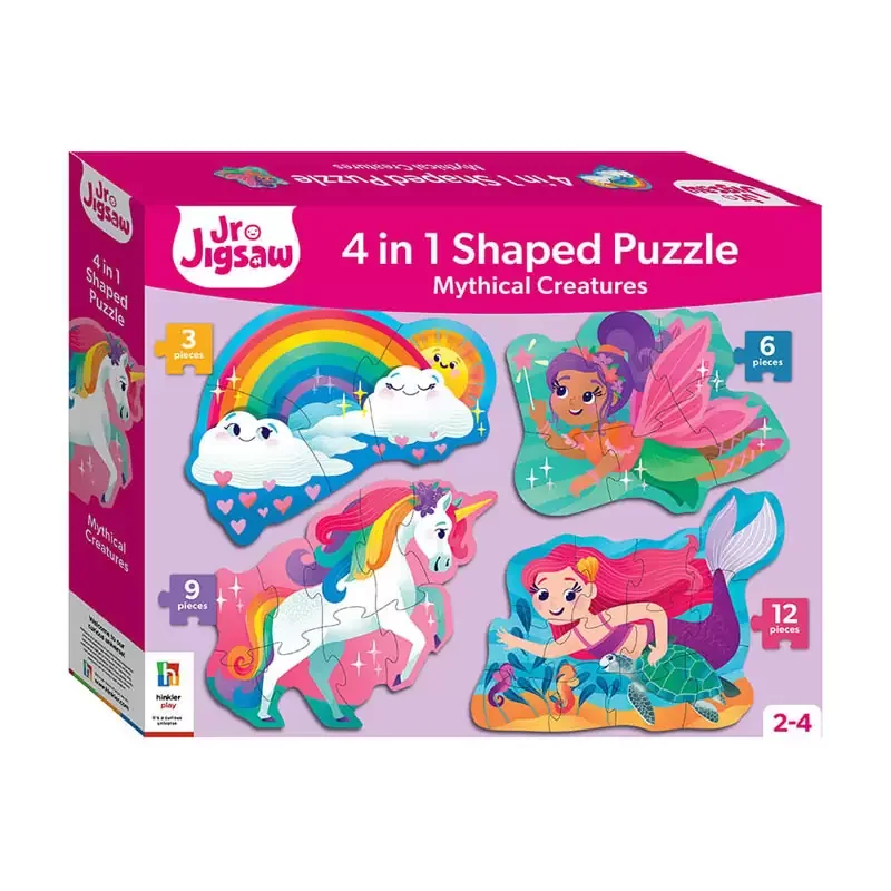 Φωτογραφία προϊόντος: Hinkler Πάζλ Shaped 4-in-1 Jigsaws: Mythical Creatures (FO-2)