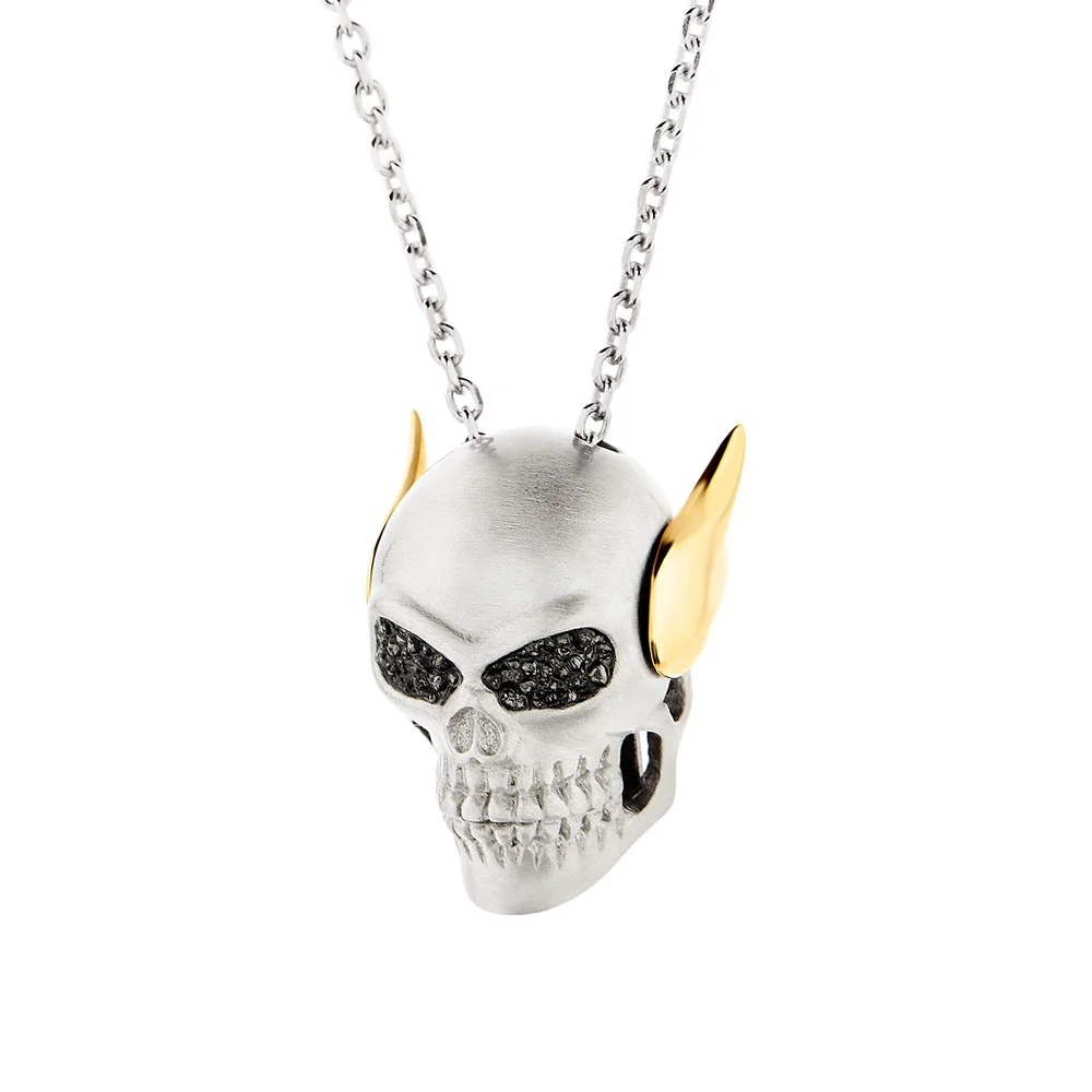 Φωτογραφία προϊόντος: HONOR Κολιέ από Ασήμι Angel Skull With Diamonds SDS3SB