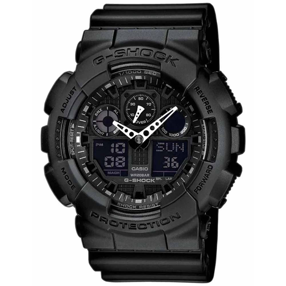Φωτογραφία προϊόντος: CASIO G-SHOCK Anadigi Black Rubber Strap GA-100-1A1ER